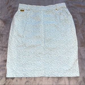 Ara Sports white/ blue print mini skirt